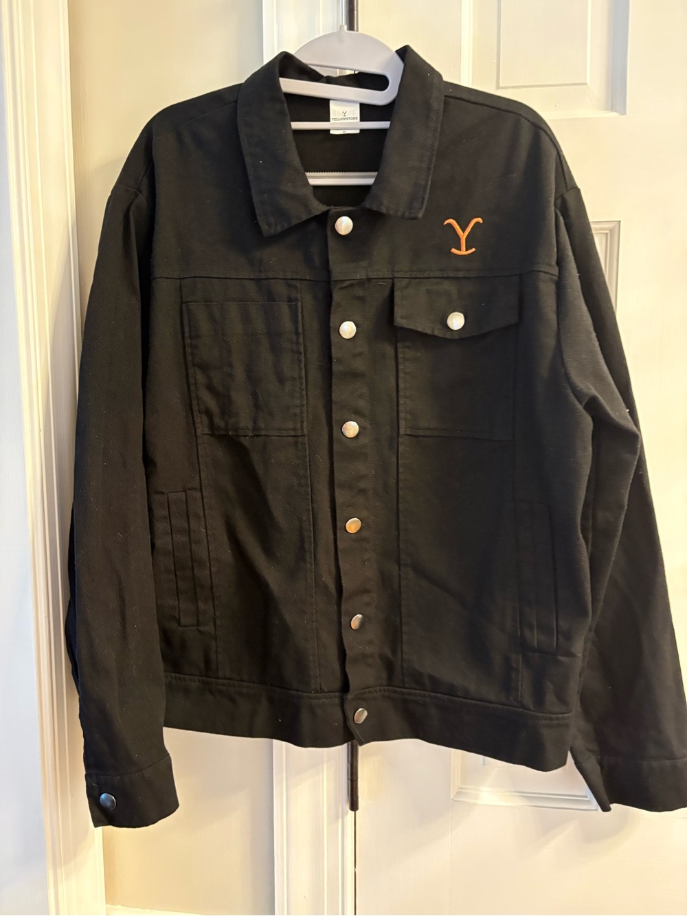 Yellowstone Rip Wheeler Black Cotton Jacket - Size Medium